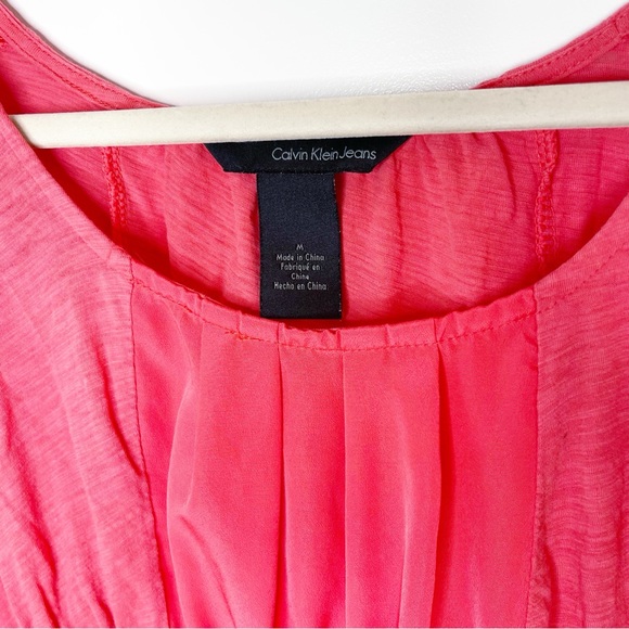 Calvin Klein Coral fit and flare Blouse - Picture 2 of 8